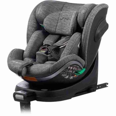 Autostoel - BABYAUTO - SCUDDA GREY DOBBY - Van geboorte tot 12 jaar - 0-36 kg - I-Size - ISOFIX - 360° draaibaar - ECE R129