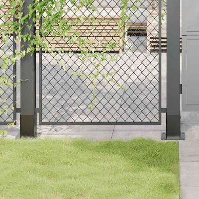Spokkels vierkant 12 st 91x91 mm antraciet staal gepoedercoat
