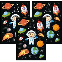 Kinder agenda of hobby stickers - 90x stuks - astronauten/space thema - Stickervellen van de ruimte