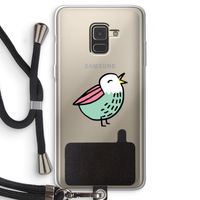 Birdy: Samsung Galaxy A8 (2018) Transparant Hoesje met koord