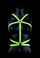 Body Harness - Glow in the Dark - Neon Green/Black - S/M - thumbnail