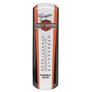 Harley-Davidson Nostalgic Bar & Shield Tinnen Thermometer