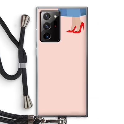 High heels: Samsung Galaxy Note 20 Ultra / Note 20 Ultra 5G Transparant Hoesje met koord