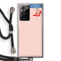 High heels: Samsung Galaxy Note 20 Ultra / Note 20 Ultra 5G Transparant Hoesje met koord
