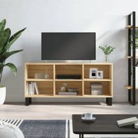 Tv-meubel 103,5x30x50 cm bewerkt hout sonoma eikenkleurig - thumbnail