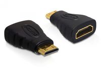 DeLOCK 65244 tussenstuk voor kabels 19-p HDMI-C M 19-p HDMI-A F Zwart - thumbnail