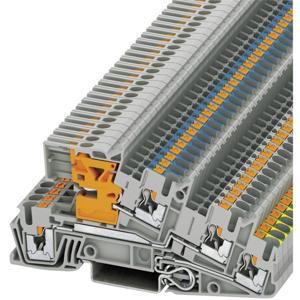 Phoenix Contact 3213946 Installatierandaardeklem 5.2 mm Snelaansluiting Grijs 1 stuk(s)