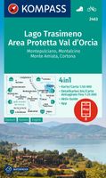 Wandelkaart 2463 Lago Trasimeno - Area Protetta Val d'Orcia | Kompass - thumbnail