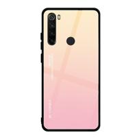 Voor Xiaomi Redmi Note 8 gradiënt kleur glas geval (roze)