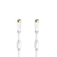 Hama SAT Aansluitkabel F Connector - F Connector Verguld 500 cm Wit