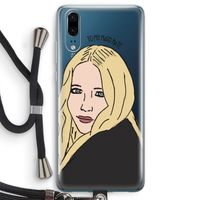 Mary Kate: Huawei P20 Transparant Hoesje met koord
