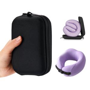 PocketPillow Easynap Travel Basic Slim met Meeneem Case - Opvouwbaar Nekkussen - Lavender