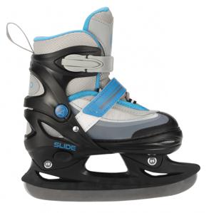 AMIGO 2 in 1 schaatsen/skates junior zwart/blauw maat 30/33