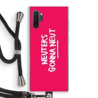 Neuters (roze): Samsung Galaxy Note 10 Plus Transparant Hoesje met koord