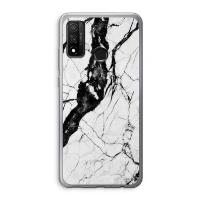 Witte marmer 2: Huawei P Smart (2020) Transparant Hoesje