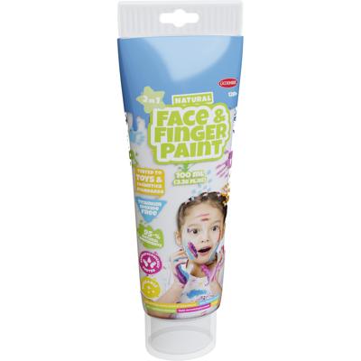Boti Natural face & fingerpaint tube - wit, 100ml