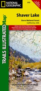Wandelkaart - Topografische kaart 810 Shaver Lake - Sierra National Forest | National Geographic
