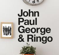 Beatles John Paul George Ringo Muurtekst Beatles John Paul George Ringo Muurtekst