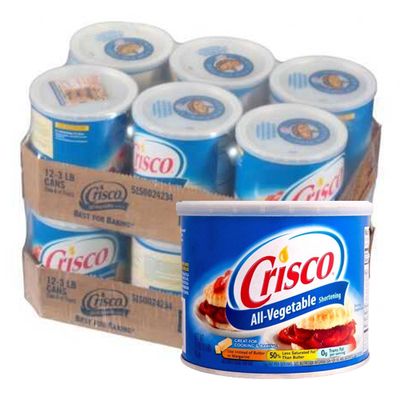 Crisco - All-Vegetable shortening (plantaardige vet) - 12x 1,36 kg