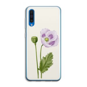 Purple poppy: Samsung Galaxy A50 Transparant Hoesje