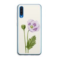 Purple poppy: Samsung Galaxy A50 Transparant Hoesje