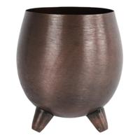 Countryfield bloempot op voet farris koperkleurig 13,5 cm | 8 stuks