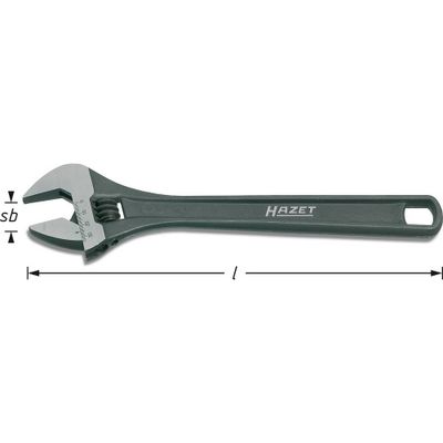 Hazet 279-8 279-8 Engelse sleutel Sleutelbreedte (metrisch) 23 mm