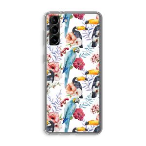 Bloemen tukan: Samsung Galaxy S21 Plus Transparant Hoesje