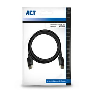 ACT Connectivity 3 meter DisplayPort kabel male - male