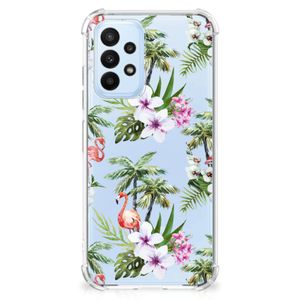 Samsung Galaxy A23 Case Anti-shock Flamingo Palms