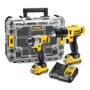 DeWALT DCK211D2T Accu Combiset 10.8V 2.0AH XR Li-ion DCD710 + DCF815 in TSTAK