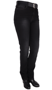 Crosshatch Bee Dark Black 1018CH Stretch Spijkerbroek Dames - Donker Zwart