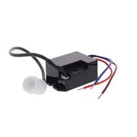 Mini bewegingsmelder zwart inbouw plafond - 3draads