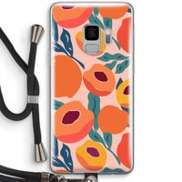 Perzik: Samsung Galaxy S9 Transparant Hoesje met koord