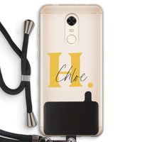 Amber Script: Xiaomi Redmi 5 Transparant Hoesje met koord