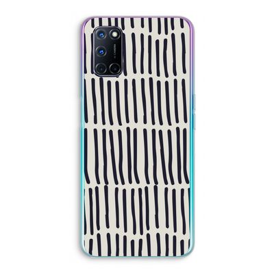 Moroccan stripes: Oppo A72 Transparant Hoesje