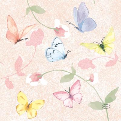 Duni servetten sweet peach 33x33cm