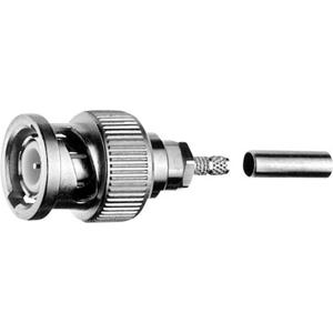 Telegärtner 100023359 100023359 BNC-connector Stekker, recht 50 Ω 1 stuk(s)