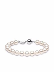 Yoko London bracelet Classic 8 mm en or blanc 18ct orné de perles d'eau douce - Argent