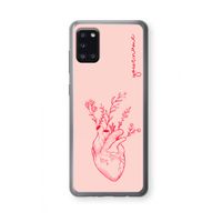 Blooming Heart: Samsung Galaxy A31 Transparant Hoesje