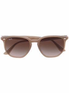 Ray-Ban lunettes de soleil à monture ronde - Marron