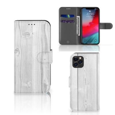 Apple iPhone 11 Pro | Book Style Case | White Wood