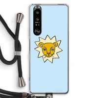 Kleine leeuw: Sony Xperia 1 III Transparant Hoesje met koord