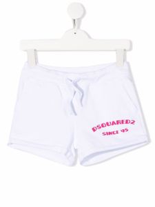 DSQUARED2 KIDS short de sport à logo imprimé - Blanc