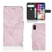 Apple iPhone X | Xs | Bookcase | Marble Pink - Origineel Cadeau Vriendin