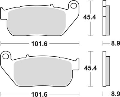TRW Brake pad mcb 753 pc organic perf. comfort