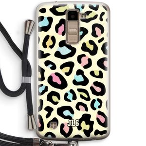 Leopard pattern: LG K10 (2016) Transparant Hoesje met koord