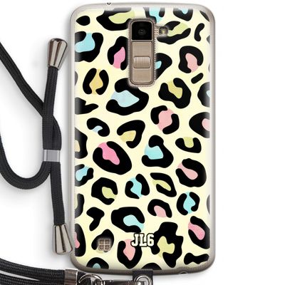 Leopard pattern: LG K10 (2016) Transparant Hoesje met koord
