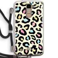 Leopard pattern: LG K10 (2016) Transparant Hoesje met koord