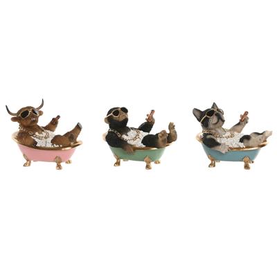 Decoratieve figuren Home ESPRIT Zwart Multicolour 20 X 14,5 X 15,5 CM (3 Stuks) Decoratieve figuren Home ESPRIT Zwart Multicolour 20 X 14,5 X 15,5 CM (3 Stuks)